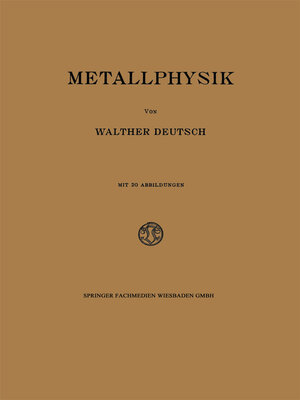 cover image of Metallphysik